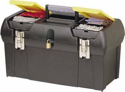 STANLEY SERIES 2000 TOOLBOX WITH TWO INTEGRATED TABKETS DISC WITH METAL BUTTONS 19 '' 1-92-066
