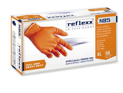 REFLEXX DISPOSABLE NITRILE GLOVES N85