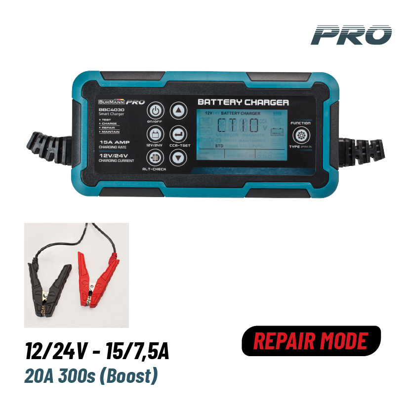 Dimopanas - BORMANN Pro BBC4030 Φορτιστής-Συντηρητής Αυτοκινήτου 12/24V - 15A