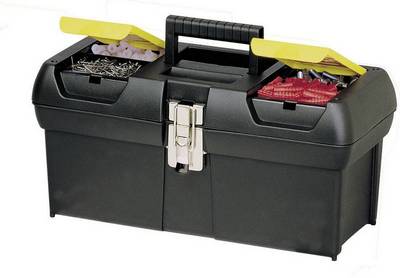 STANLEY SERIES 2000 TOOLBOX WITH TWO INTEGRATED TABKETS DISC WITH METAL BUTTONS 24 '' 1-92-067