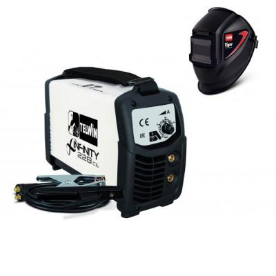 TELWIN WELDING INVERTER MMA-TIG INFINITY 228 CE + GIFT TIGER MASK + CABLE SET (816084)