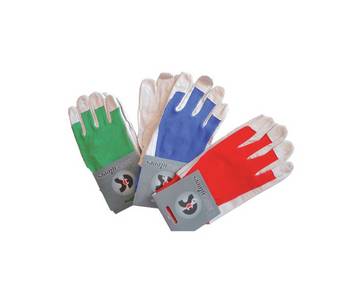 LEATHER GLOVES WITH MICROFIBER FABRIC